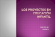 Los proyectos en educación infantil