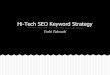Hi tech seo keyword strategy