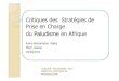Critiques des Stratégies de Prise en Charge du Paludisme en Afrique