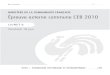 Evaluation certificative   epreuves externes communes (ceb) - 2010 - eveil (ressource 8354)