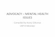 Advocacy – Mental Health Issues