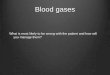 Blood gases for nurses
