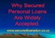 Why Secured Personal Loans Are Widely Accepted