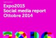 Ottobre 2014 - Expo2015 social media