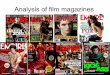 Analysis of film magazines