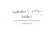 Workshop for 2nd tier leaders