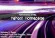 Building performance into the new yahoo  homepage presentation