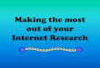 Making the most out of your internet search