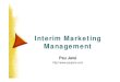 Interim Marketing Management