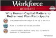 People and Jobs Matter in Improving Retirement Plan Design