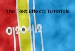 The text effects tutorials