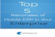 Top 5 Rationales to Embrace Mobile ERP in Your Enterprise
