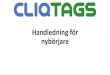 CliqTags - Handledning för nybörjare