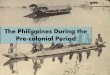 The philippines during the pre colonial period