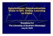 Synchronous Communication Tools in EFL online Course in China
