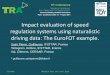 Speed regulation systems evaluation the eurofot example