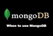 Webinar: Utilisations courantes de MongoDB