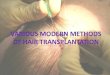 Various Modern Methods of Hair Transplantation