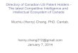 The archived Canadian US Patent Competitive Intelligence Database (2014/1/7)