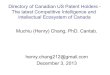 The Archived Canadian US Patent Competitive Intelligence Database (2013/12/3)