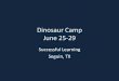 Dinosaur camp