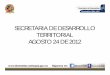 Informe de la Secretaria de Desarrollo Territorial 2012