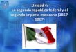 Unidad 4 Historia de México II