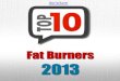 Top 10 Fat Burners 2013