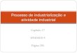 PROCESSO DE INDUSTRIALIZAÇÃO E ATIVIDADE INDUSTRIAL & SETOR TERCIÁRIO (CAPÍTULO 17 e 18)
