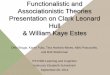 Funxtionalistic an Associationistic Theories
