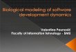 Biological modeling of software development dynamics