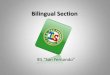 Presentación sección bilinguüe