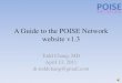 A guide to the poise network website v1.3