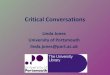 Linda Jones & Veronica Manton "Critical and constructive conversations around reading lists"