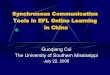 Synchronous Communication Tools in EFL Online Learning in China