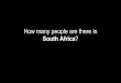 How many people are there in sa
