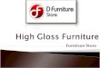 High Gloss Furniture Has High Application in the Modern Society