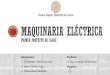 Maquinaria eléctrica(ESPOL): Motor y generador eléctrico simples