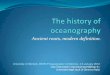 The History of Oceanography