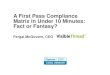 A first pass compliance matrix (privia conf)