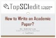How to write an academic English research paper? TopSCIedit.com