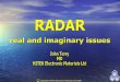 Radar Real And Imaginary Issues updated 160111
