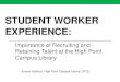 Student Worker Experience by Anders Selhorst