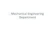 Mechanical engineering department
