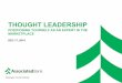 Thought Leadership: Positioning Yourself as an Expert in the Marketplace