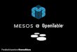 Mesos at OpenTable