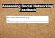 Assessing social networking feedback