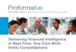 Delivering Financial Intelligence in Real-Time: One Click Multi-Entity Consolidations