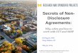 The Secrets of Non-Disclosure Agreements