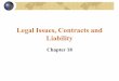 Legal Issues, Contracts and Liability